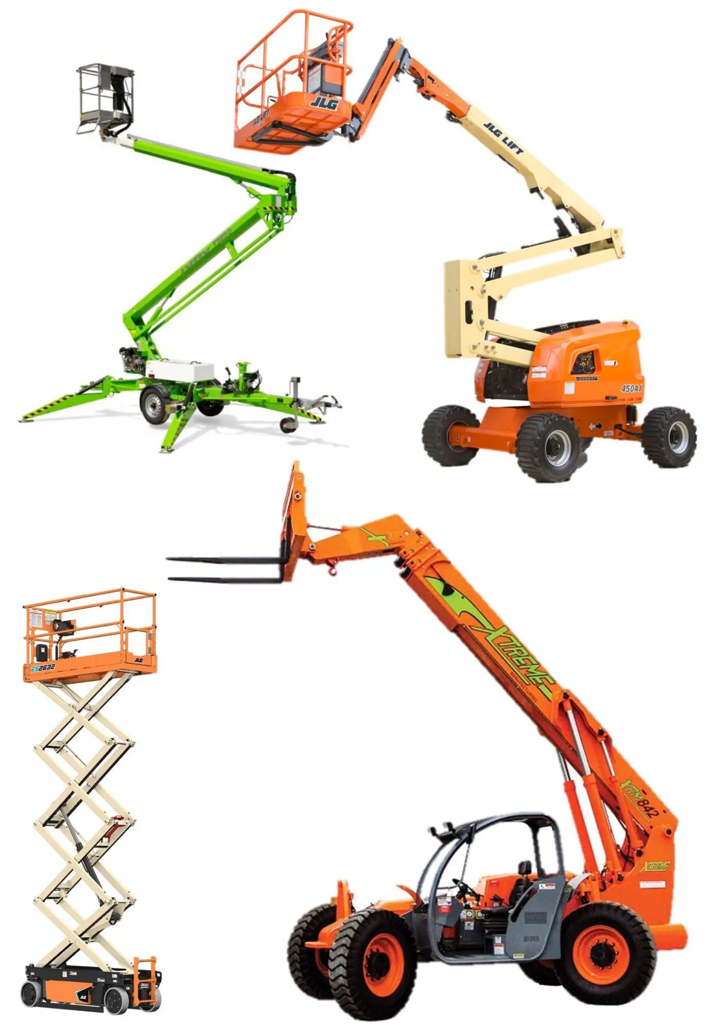 Lift rental in Lancaster, PA including boom lift rentals, scissor lift rentals, and telehandlers for construction and elevated work